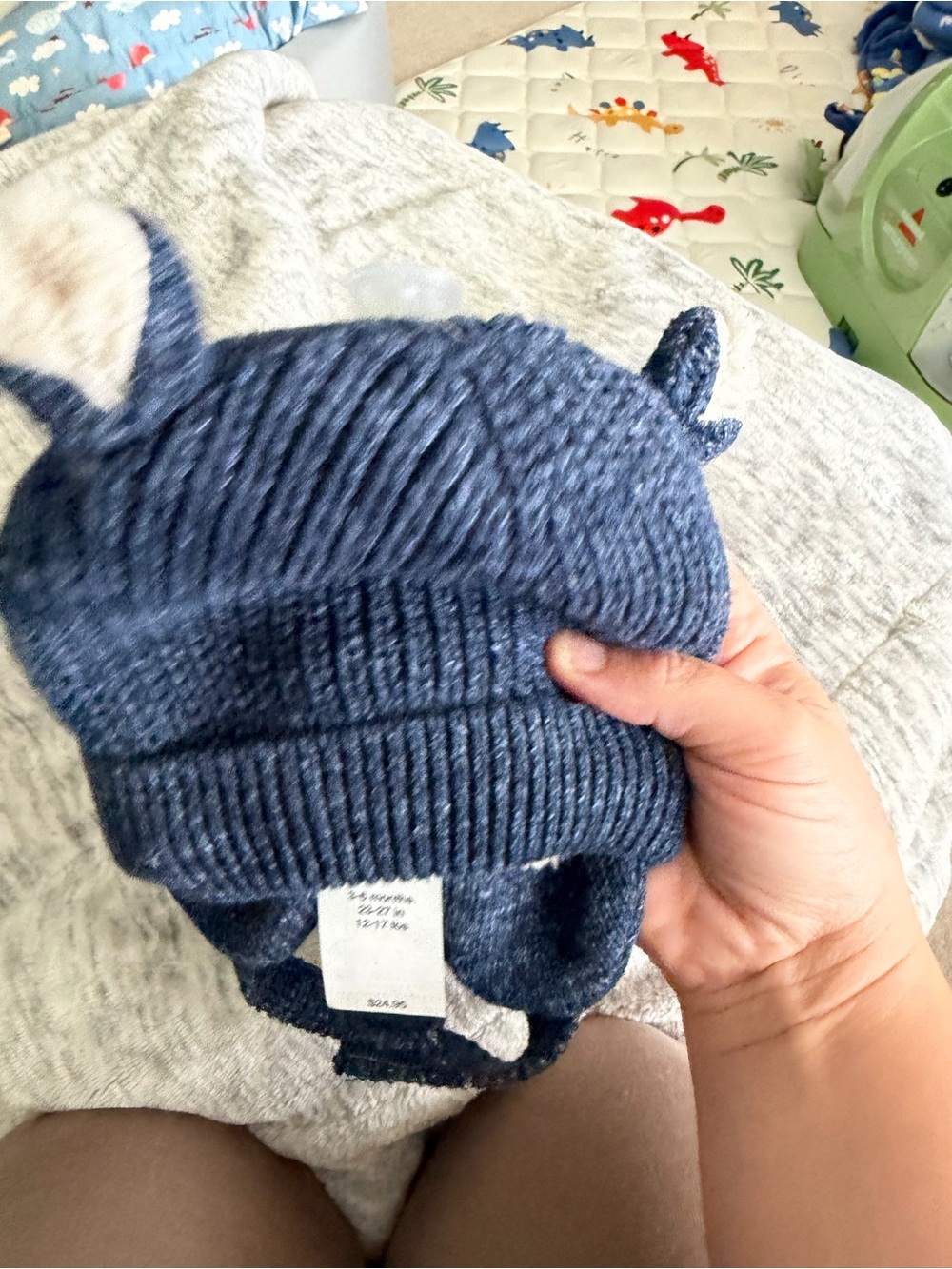 GAP Kids Knit Earflap Hat in Navy